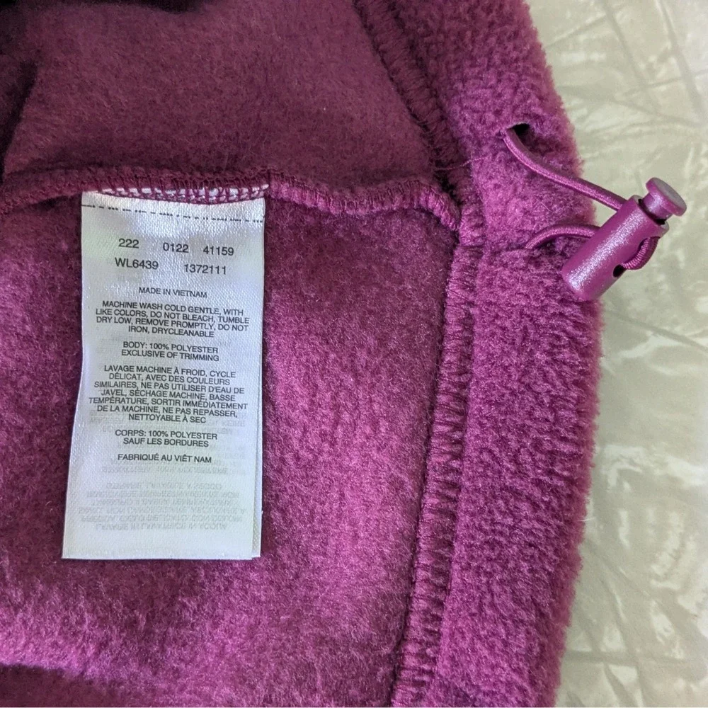 Columbia Full Zip Fleece Jacket Magenta Purple Womens Large Cozy